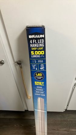 Braun 5000 Lumens 4ft Hanging Shop Light