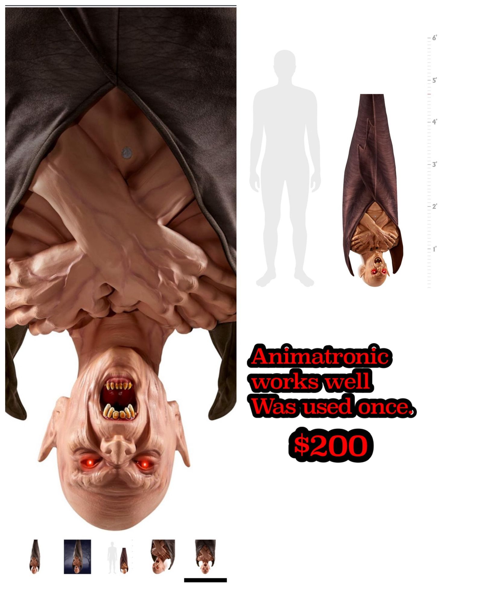 Hanging Vampire Animatronic