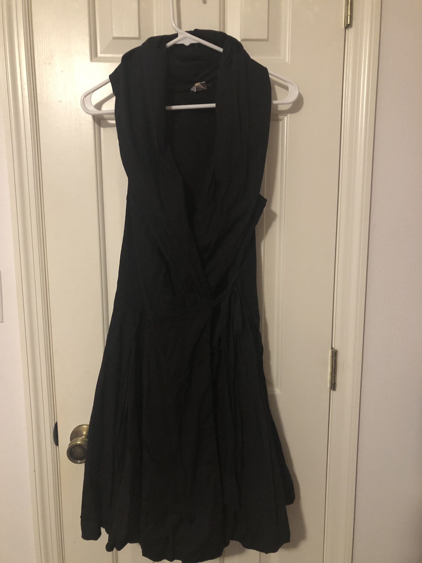 Black Elan Wrap Dress