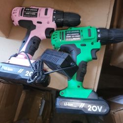 20v Cordless Drills 2pcs