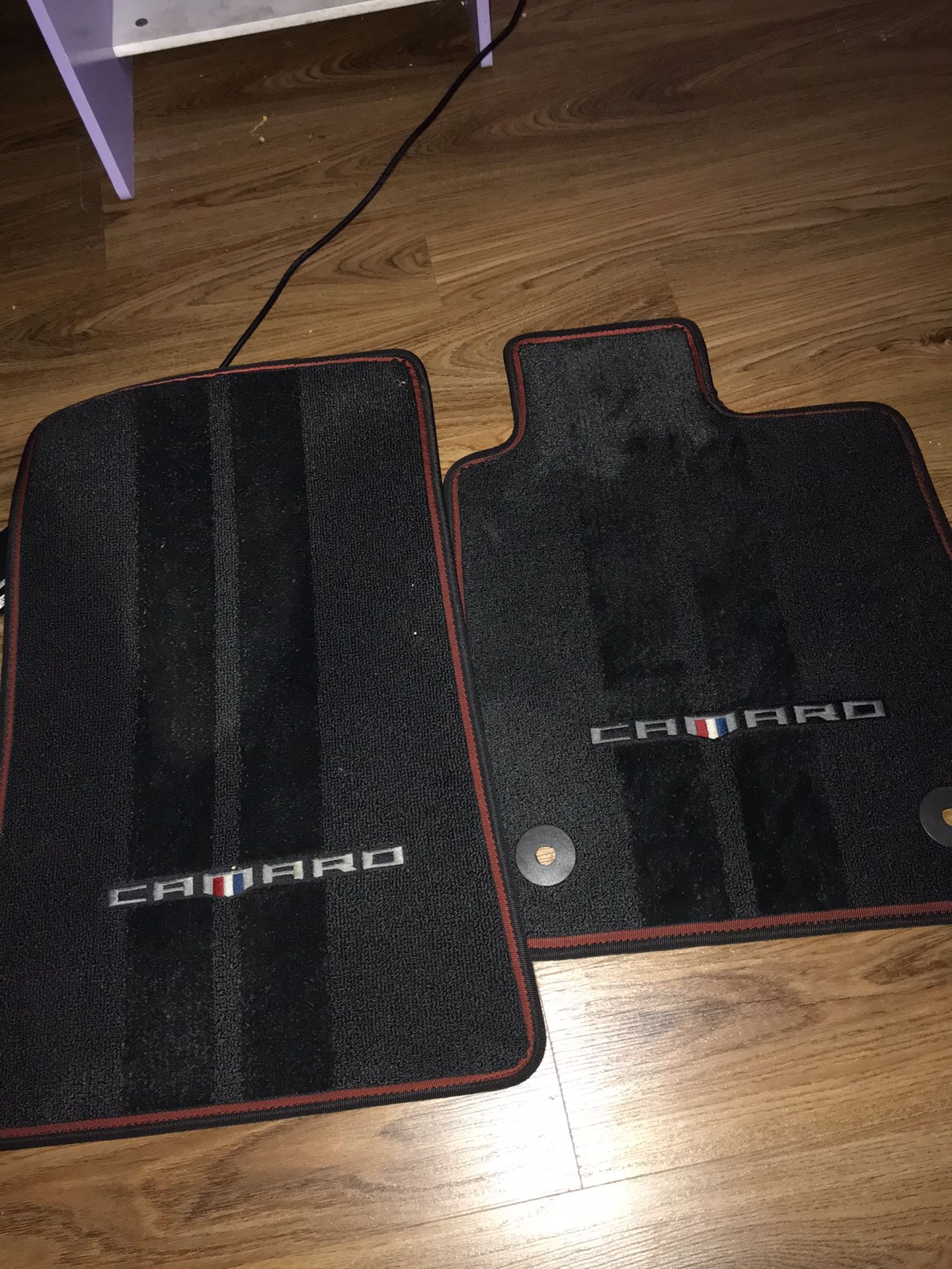 2016 - 2020 Camaro Black Carpet with Red Stitching
