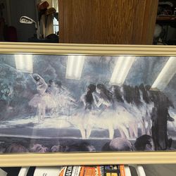 Vintage  Edgar Degas Class  Dance  Picture .