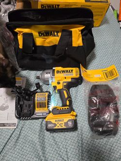 Dewalt impact 1/2 with  battery and charger