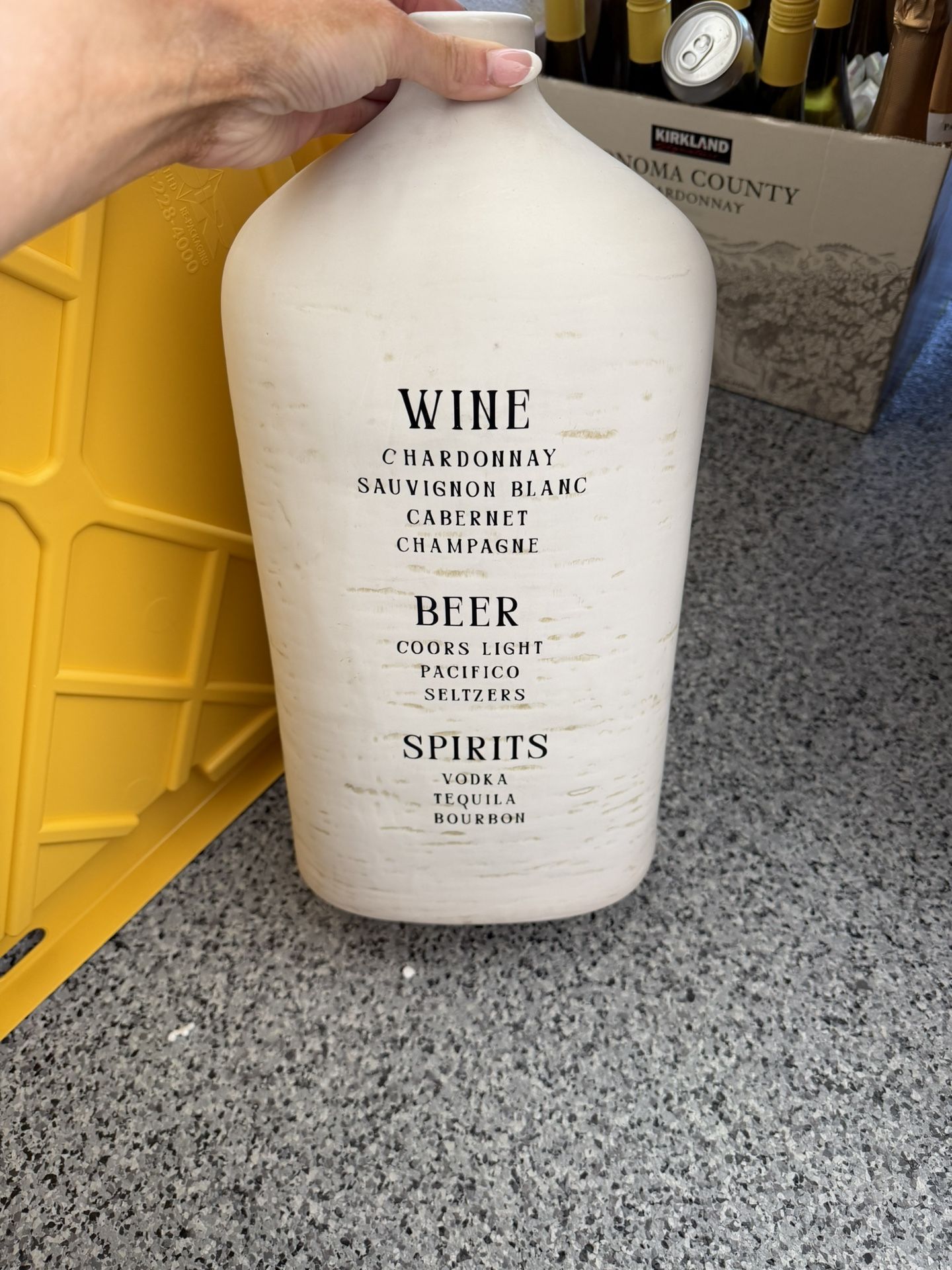 Wedding Vase Bar Menu 