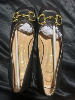 Gucci Malaga leather flats