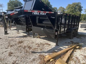 16 Ft Gooseneck 4 Ft Sides Dump Trailer