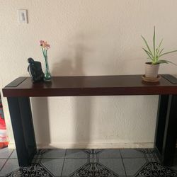 Black Metal Modern Console Long Table Top