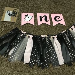 Spooky One high chair banner and wall banner