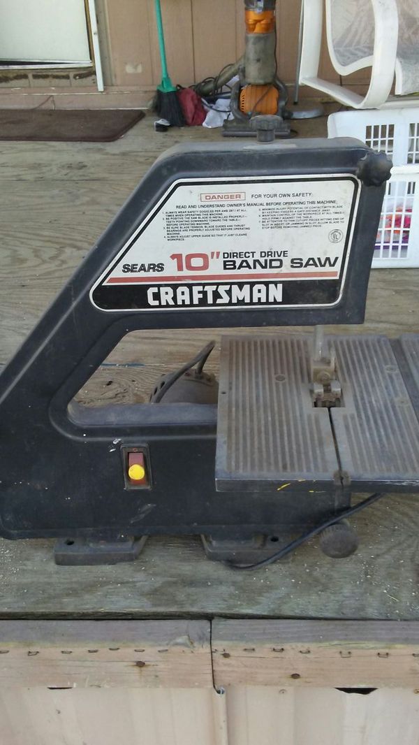 Craftsman 10" band saw works great but needs tires and blade for Sale