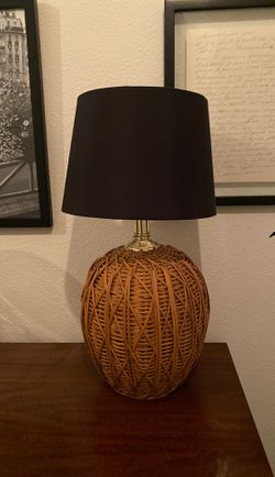 Wicker lamp/boho lamp