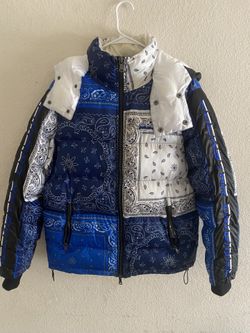 Blue & White Rockstar Original Puff Jacket