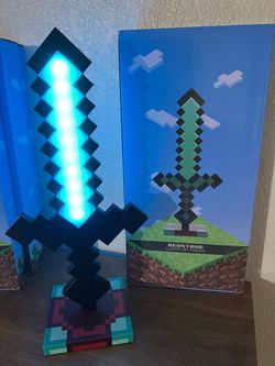Minecraft Diamond Sword LED Lamp