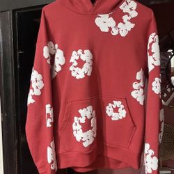 Red Denim Tears Hoodie. XL