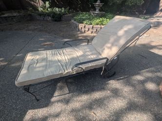 Metal chaise lounge
