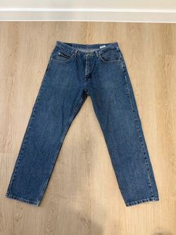 relaxed fit wrangle jeans