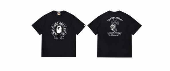 BAPE x Chrome Hearts Baby Milo Black Tee