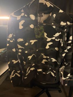 Bape hoodie white camo