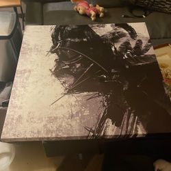 Death Vader Distressed Canvas Art