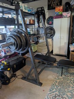 Bench press with 240 in weights.