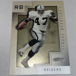 2001 Fleer Showcase Tyrone Wheatley # 23/50