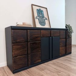 Gorgeous Restored Dresser / Credenza
 72”L x 16.5”W x 31.5”H