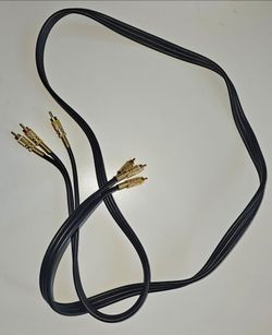 Premium Audio and Video Cable, Gold Tips, 6 feet, Red White Yellow Connectors
