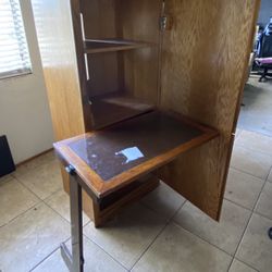 armoire with table