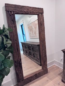 Large Rustic Reclaimed Wood  Mirror