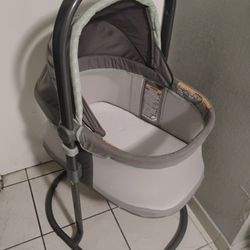 Baby Boy Clothes And Bassinet 