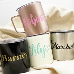 Personalized travel mug insulated coffee cup birthday gift