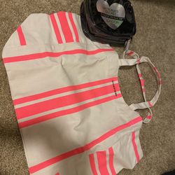 Victoria Secret Bag Pink And Make Up Bag