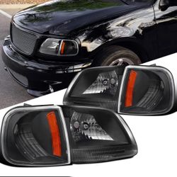 97-03 Ford F150 Expedition Headlights+Corner Lights