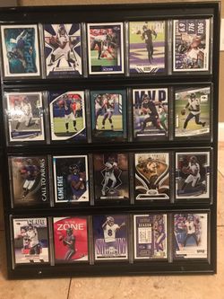 Lamar Jackson Card Lot Framed