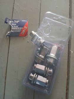 Brand new White Knight Lug Nuts opened but never used