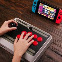 8BitDo NES30 ARCADE STICK For Switch, Bluetooth, Mac & Windows 