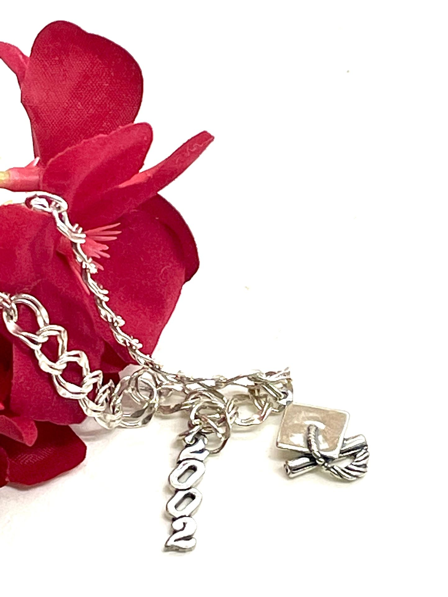 Sterling Graduation Charm Bracelet