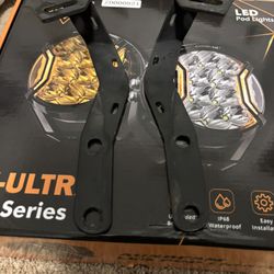 Tacoma Hood Mount Ditch Light Brackets