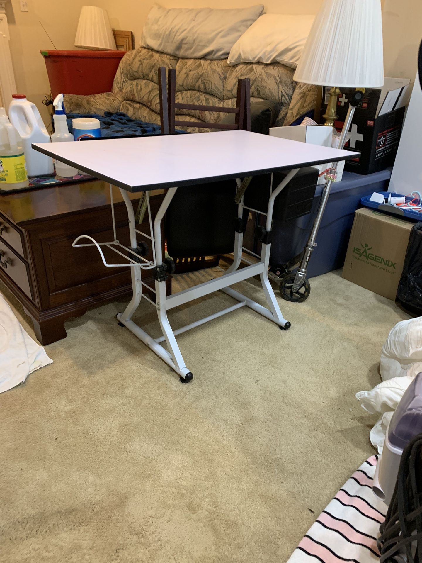 Drafting Drawing Table With Adjustable Height & Tilt