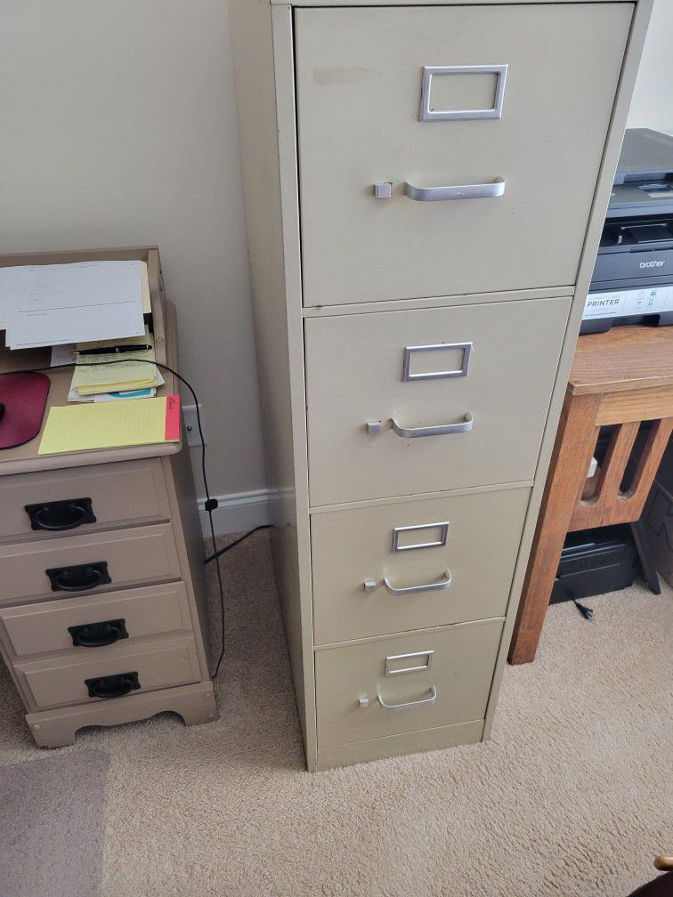 Four Drawer Metal File Cabinet