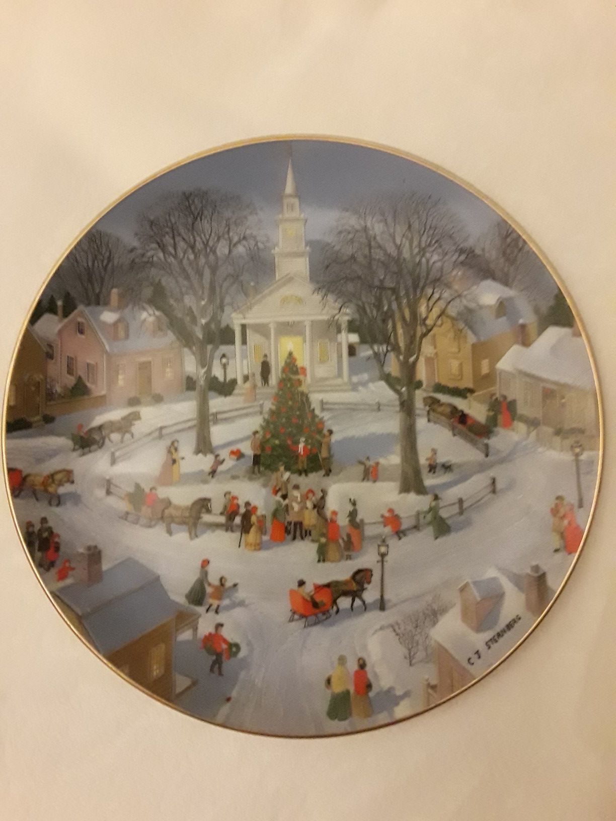 Danbury Mint Christmas plate