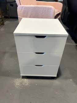 Wood File Cabinet for Home Office,Under Desk 3 Drawer Mobile File Cabinet