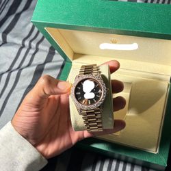 Choclate VVS Mossanite Watch 