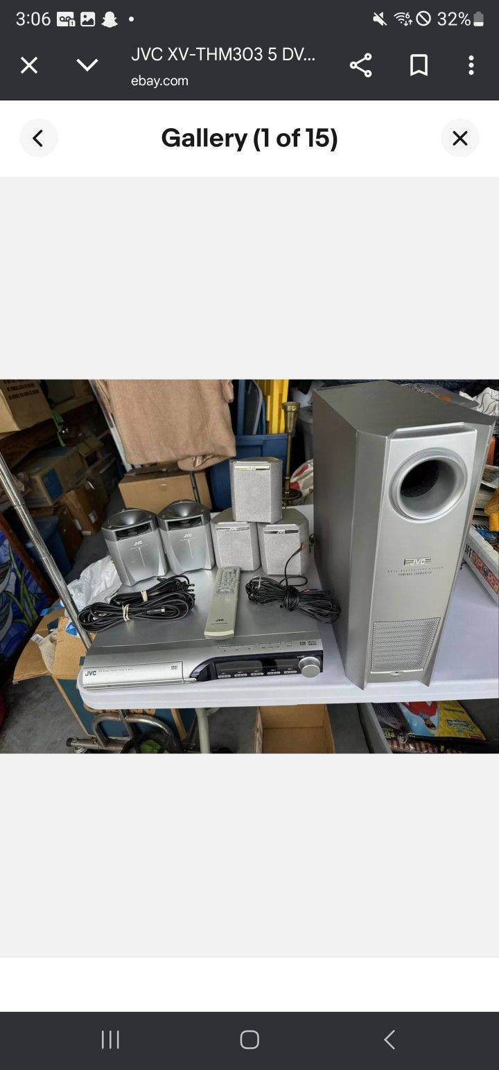 Jvc 6 DVD Changer And Seround Sound System