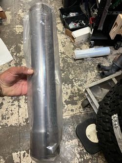 18 INCH STRAIGHT TUBE DIY EXHAUST TUBING,3" OD,UNIVERSAL FIT,MILD STEEL