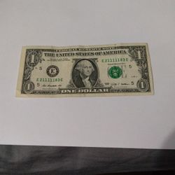 Fancy 1 Dollar Bill  2009 Series 