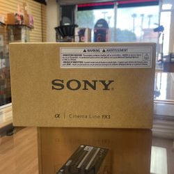 Sony FX3 Cinema Line Camera