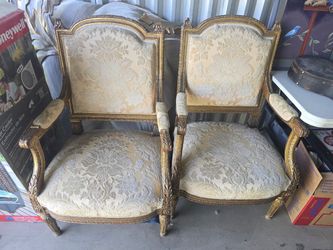 French craved sofa and chairs