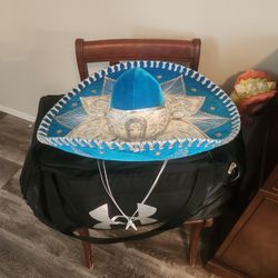 Real Sombrero- Blue, Silver And White