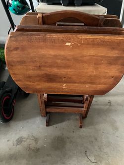 FREE Wood TV Table Set