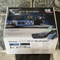 PreSonus AudioBox 96 Studio Recording Bundle – Complete Home Studio Kit